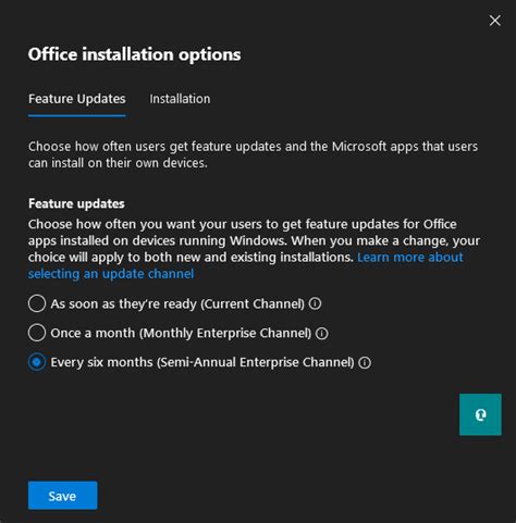 office 365 force channel update